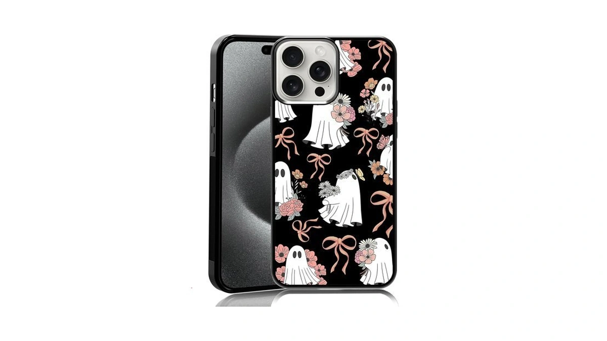 Mmyajt Coquette Floral Ghost Phone Case Fit For Iphone 15