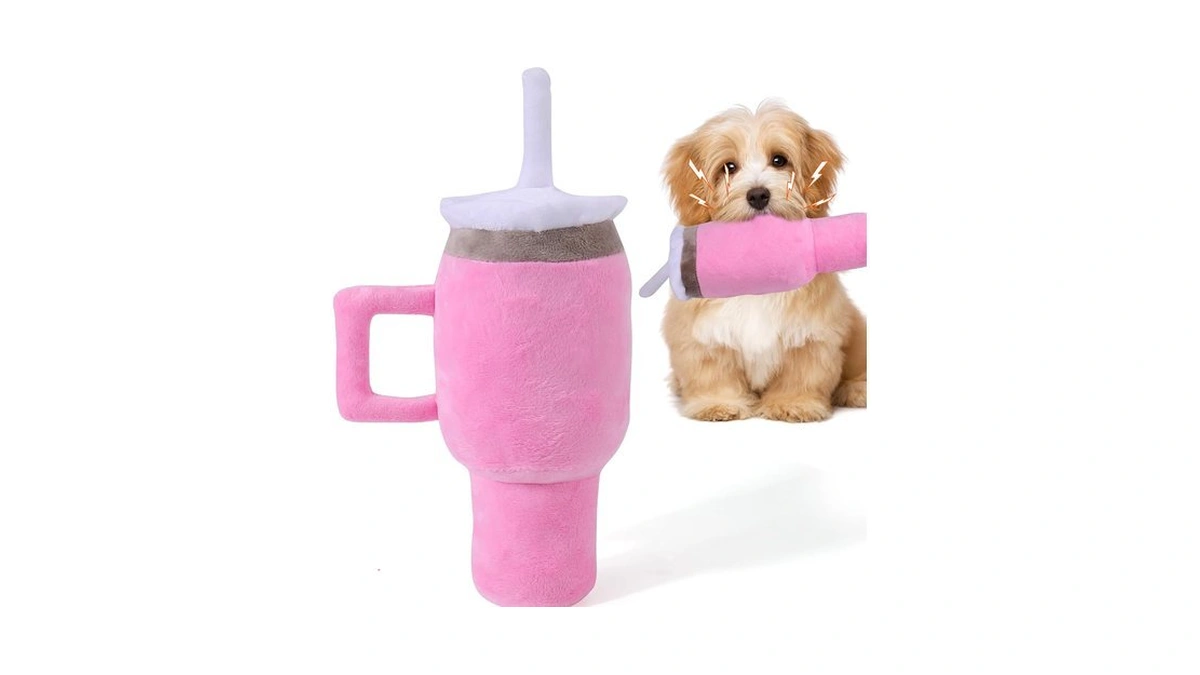 Mity Rain Funny Tumbler With Handle Cup Dog Toy