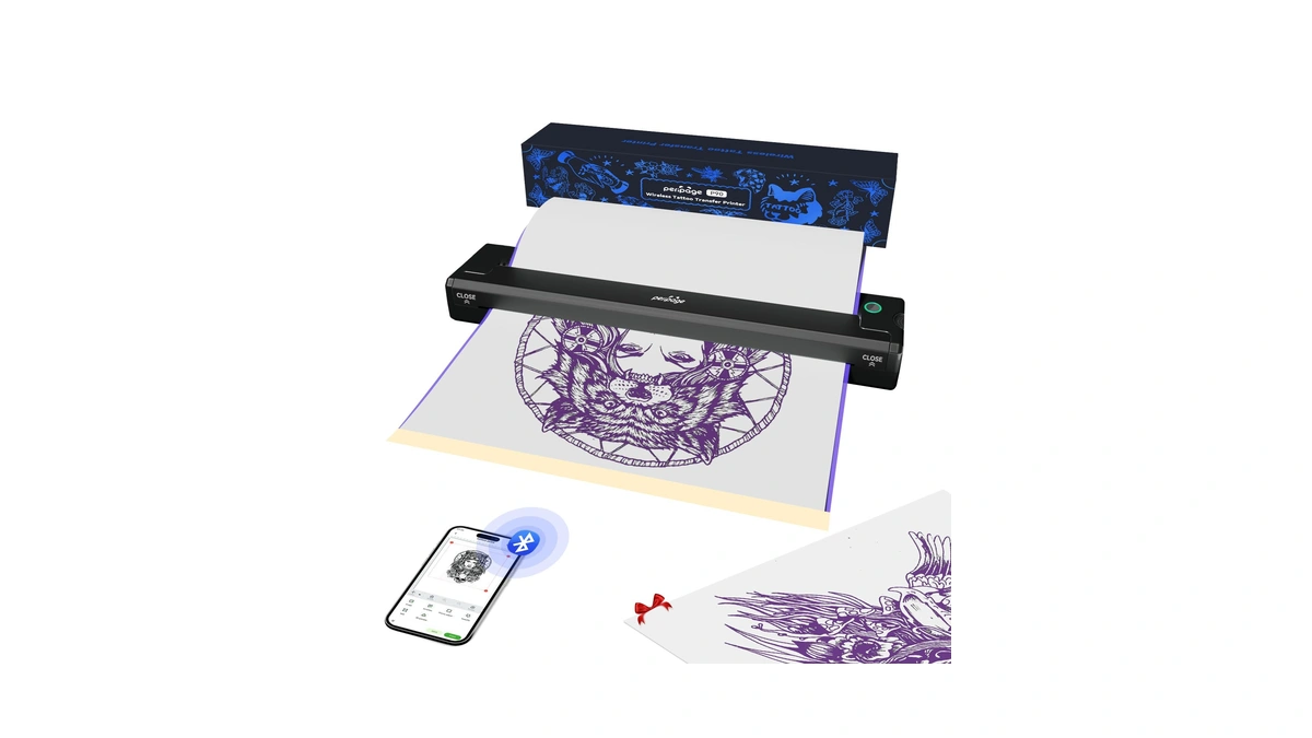 Peripage P90 Wireless Tattoo Stencil Printer - Portable Thermal Printer