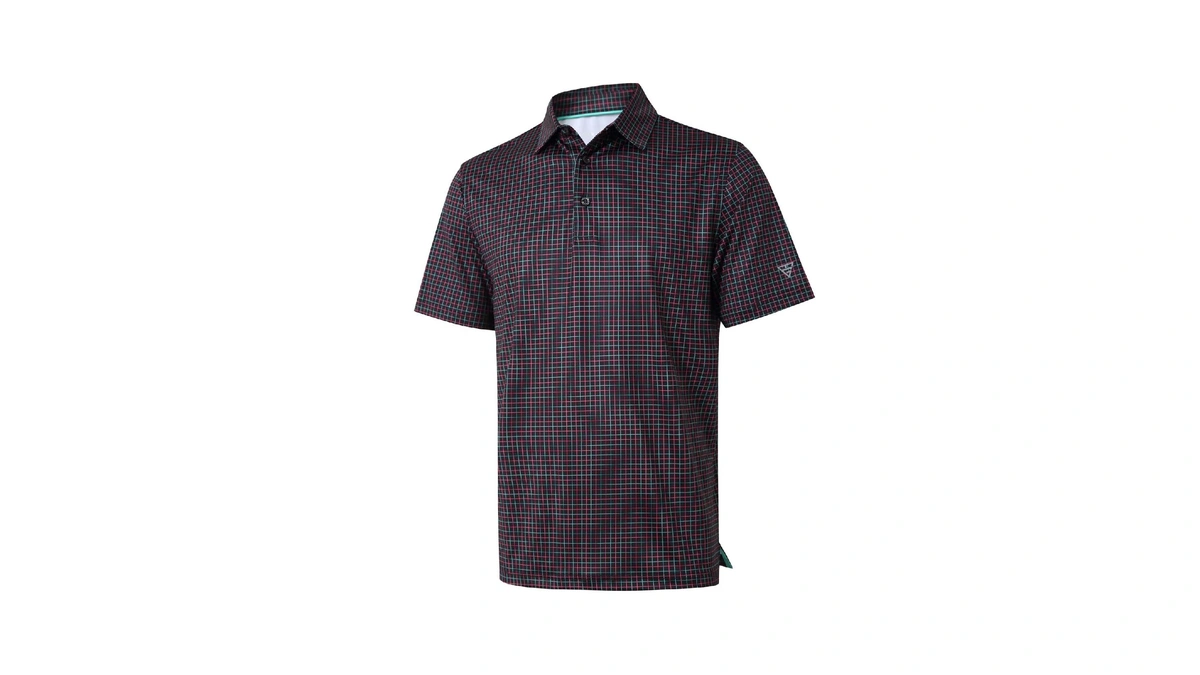 Men's Golf Shirts Dry Fit Short Sleeve Print Performance Moisture
