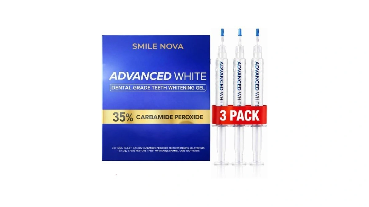 Advanced White Teeth Whitening Gel Refill Pack – 60 Treatments