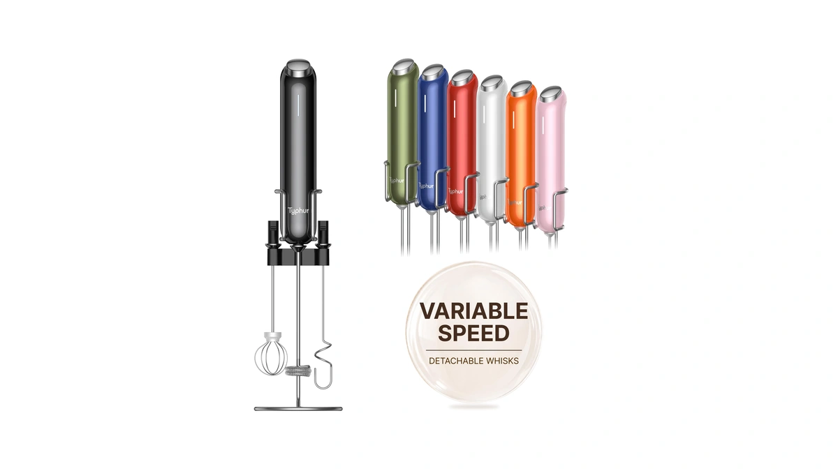 Instawhisk Upgraded Milk Frother With Variable Speed - Rechargeable Handheld