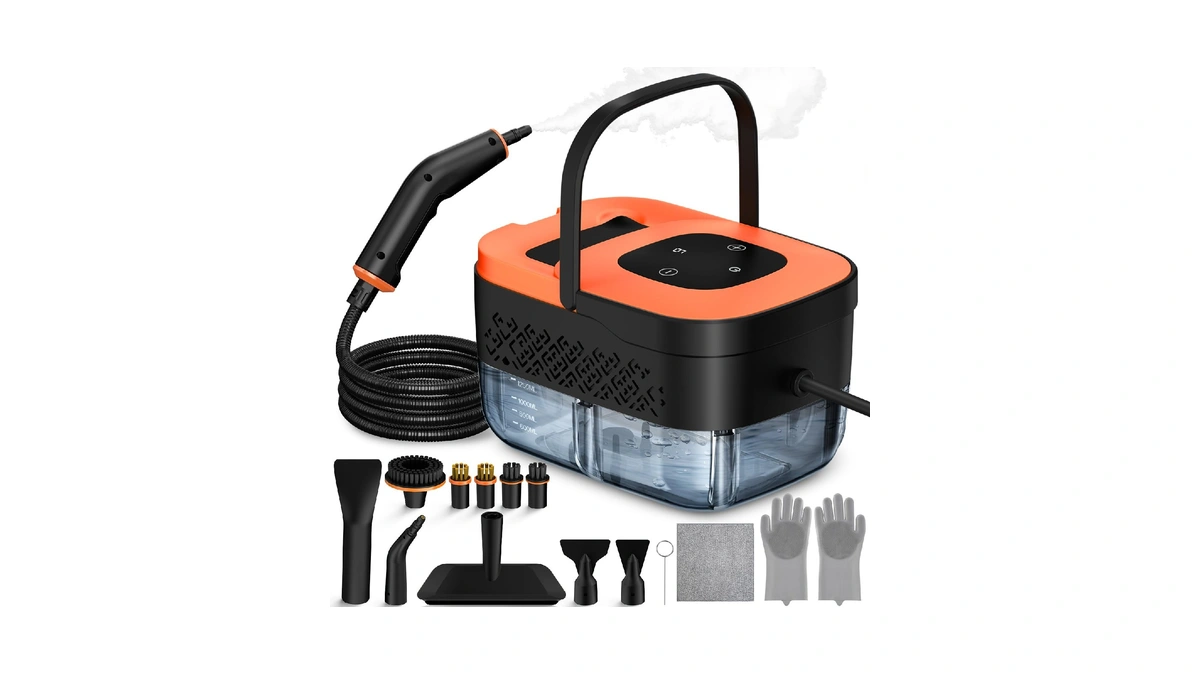 Steam Cleaner, Portable Steamer For Cleaning With 16pcs Accessories, 6-level