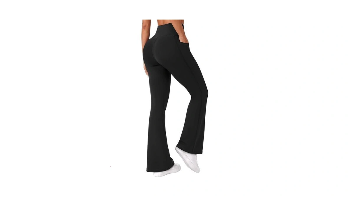 Ab-eleven Yoga Pants High Waisted Seamless Bootcut Flare Legs With