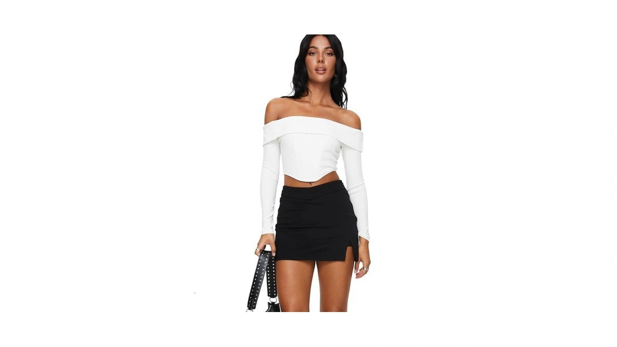 Amazon : Princess Polly Ravyn Skort Black