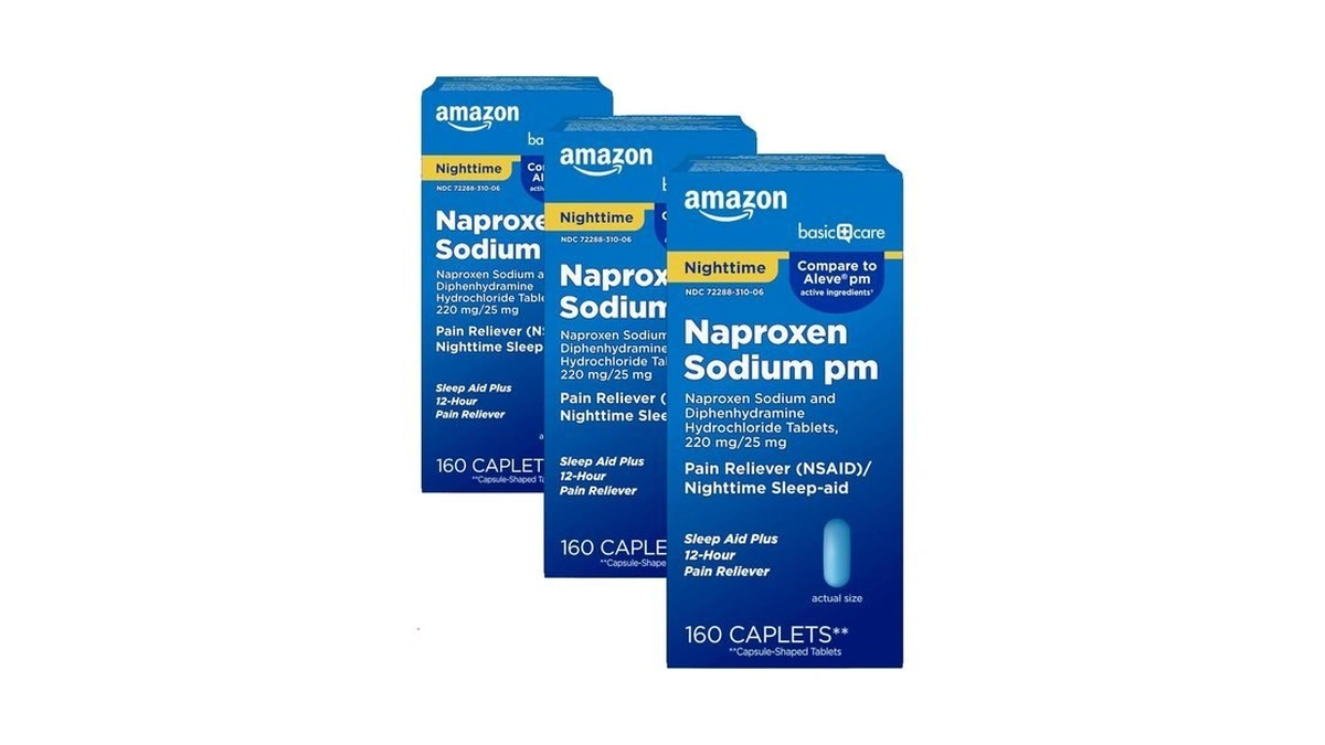 Amazon Basic Care All Night Pain Relief Pm,naproxen Sodium 220