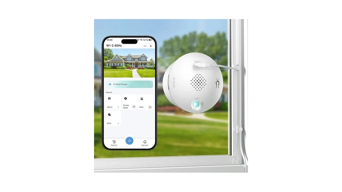 Gosulub 3mp 2k Window Camera For Home Security, Indoor Camera