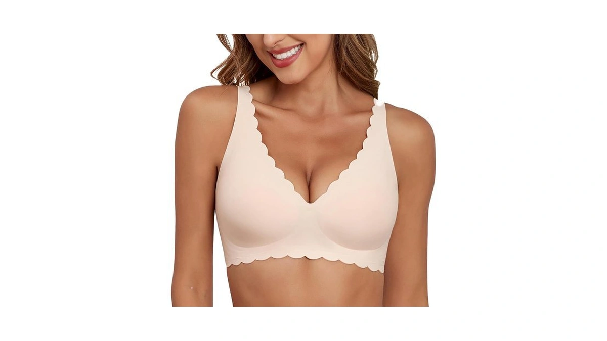 Xcutting Bras For Women No Underwire Wireless Push Up Plunge