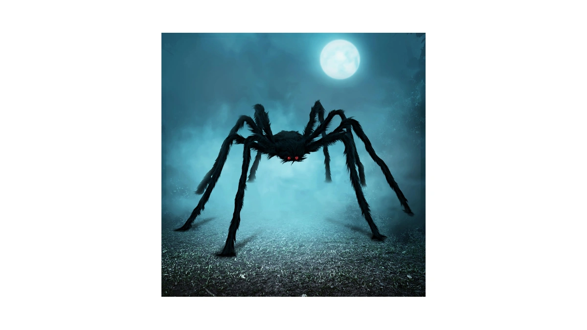 Joyin Halloween Outdoor Decorations Giant Spider, 5 Ft Large Spider