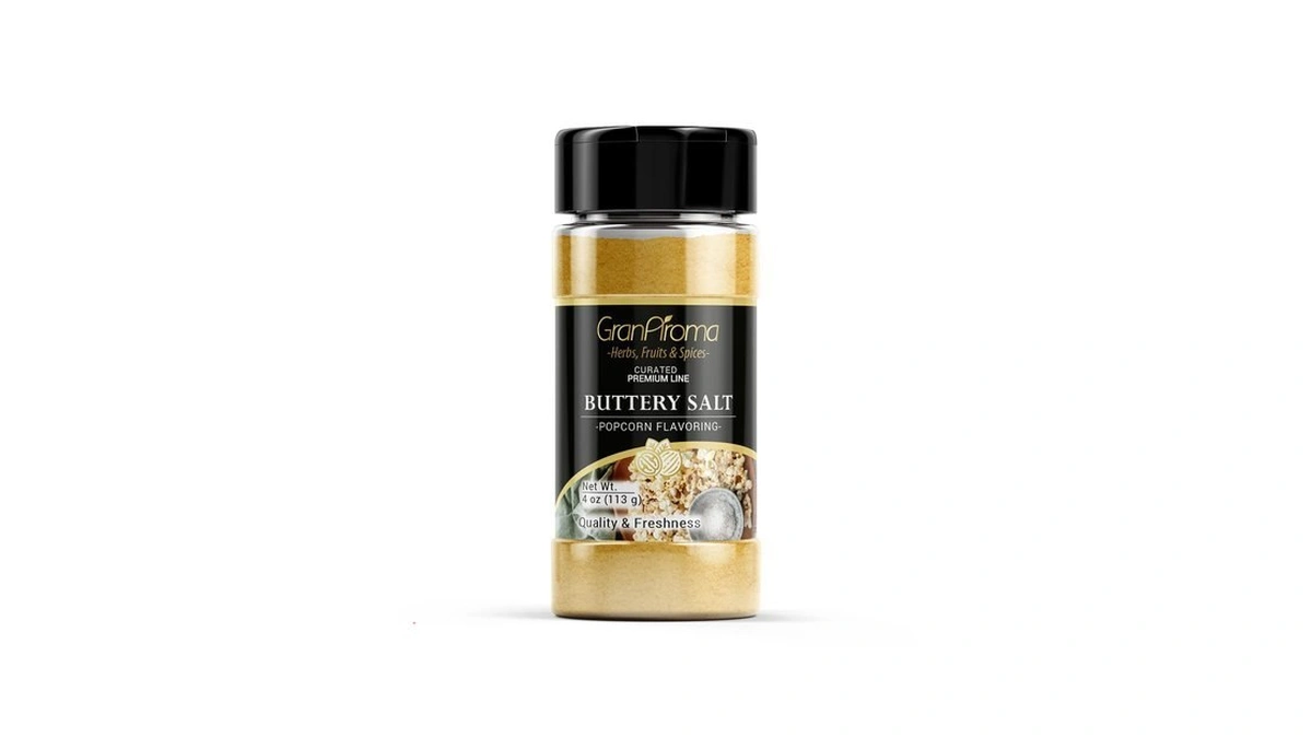 Granaroma Buttery Salt Seasoning, 4 Oz, Popcorn Seasoning, Cinema Style,