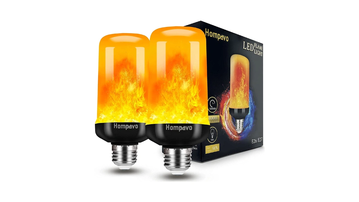 Hompavo 【upgraded】 Flame Light Bulbs For Home Decor With Upside