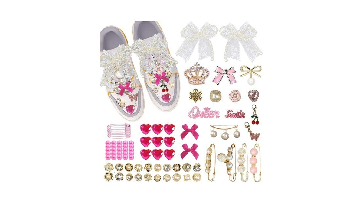Molirex 80 Pcs Shoe Charms For Sneakers Women Junk Socks