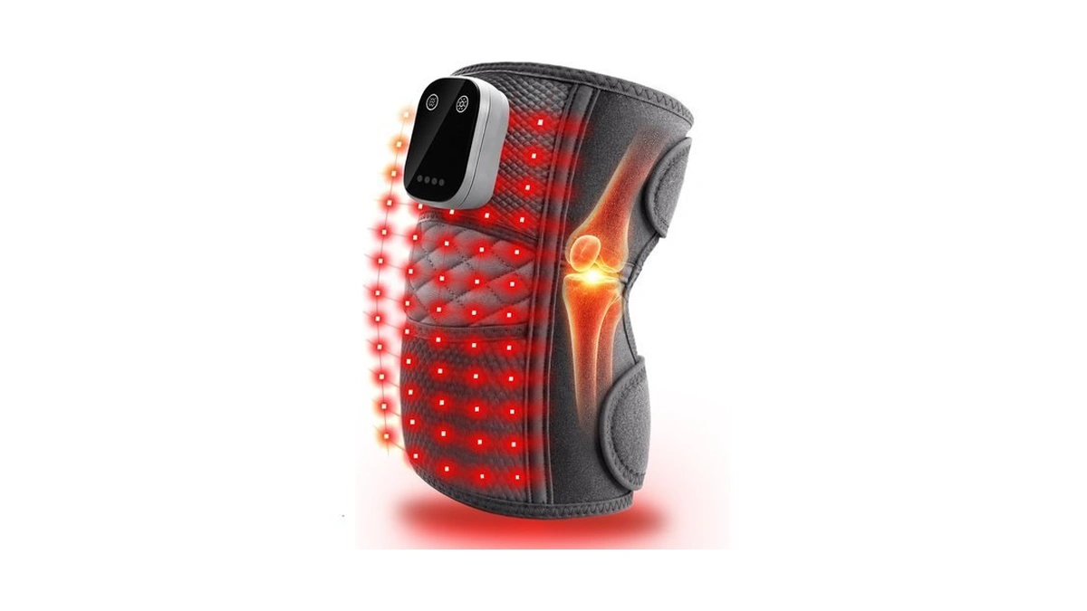 Knee Massager With Heat And Red Light Therapy, Cordless Heated