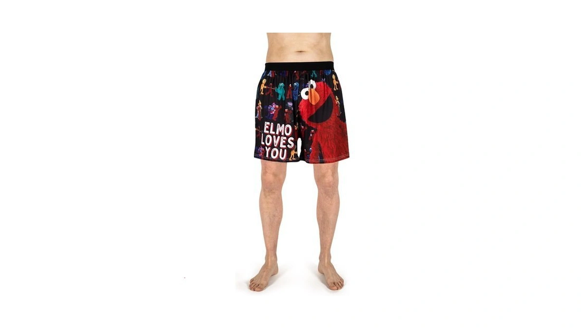 Brief Insanity Sesame Street Comfortable Loose Fit Boxer Shorts |