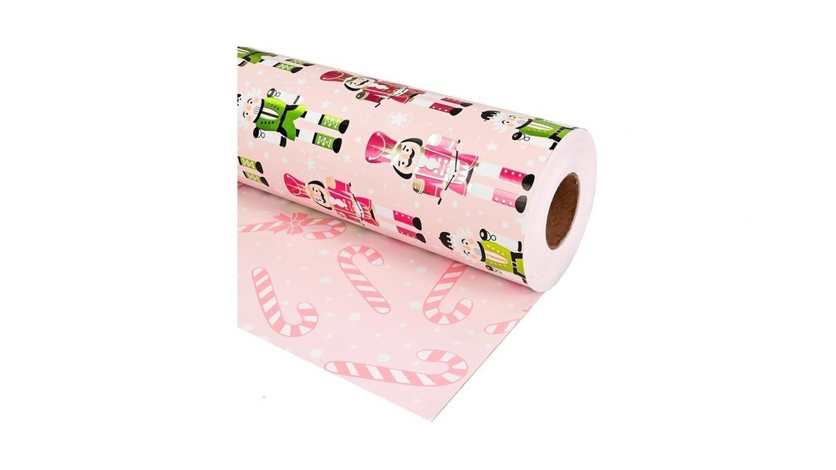 Altarho Christmas Wrapping Paper Mini Roll 17 Inch X 16.5
