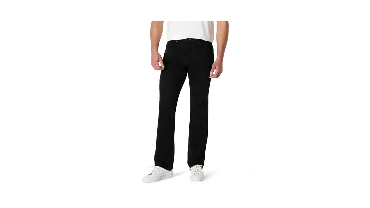 Amazon Essentials Men's Low Stretch Straight-fit Jeans, Black, 31w X