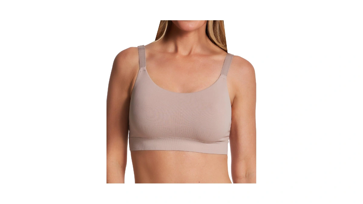 Bali Women's Modern Seamless Bralette, Pullover Wireless Bralette With Adjustable