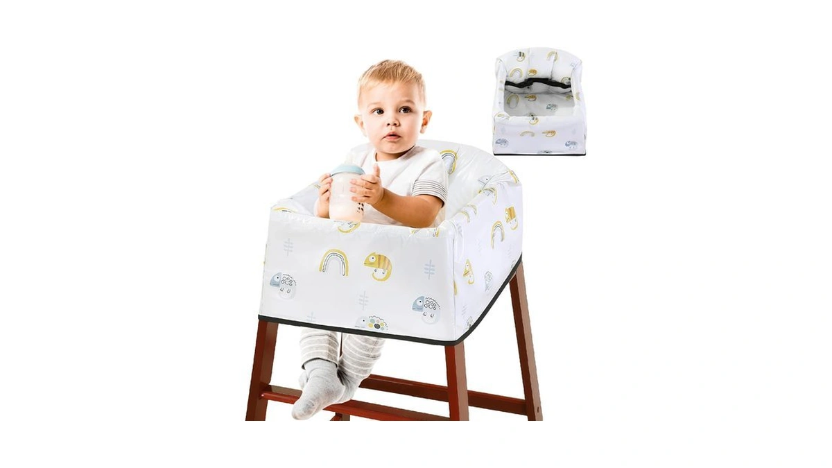 Jaxbo Upgrade High Chair Cover Restaurant With 3-point Harness, Highchair