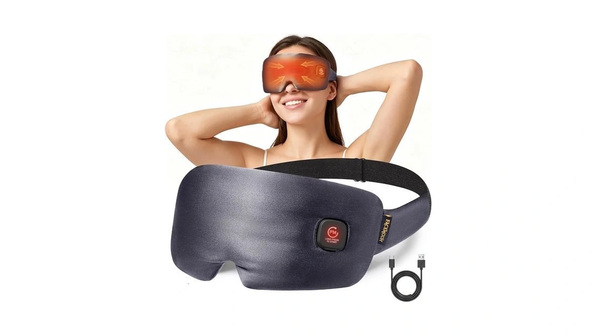 Heated Eye Mask For Dry Eyes Silk Cordless Warm Eye