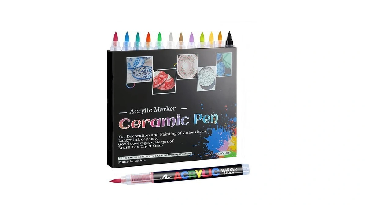 Lmminbz Acrylic Marker Ceramics Pens Ceramic Paint Brush Pen For