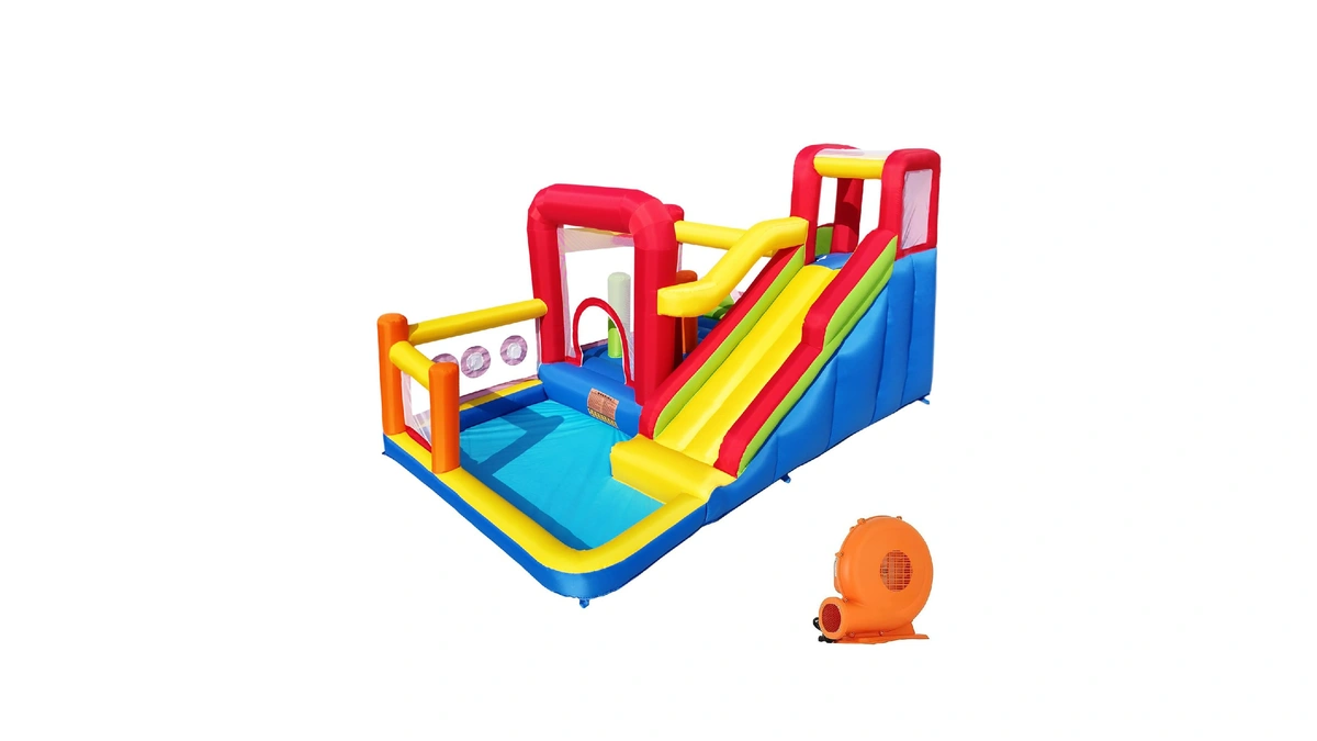 Hongcoral Bounce House, Inflatable Bounce Castle With Blower For Kids,