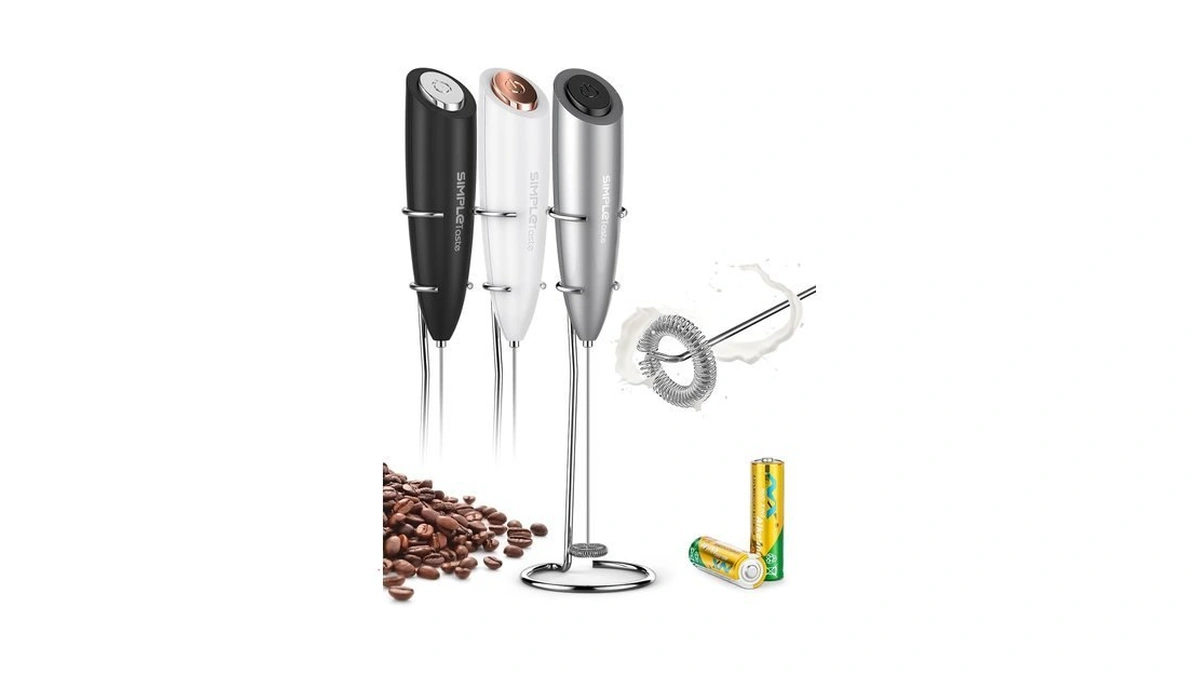 Simpletaste Milk Frother Handheld Electric Foam Maker Battery Operated