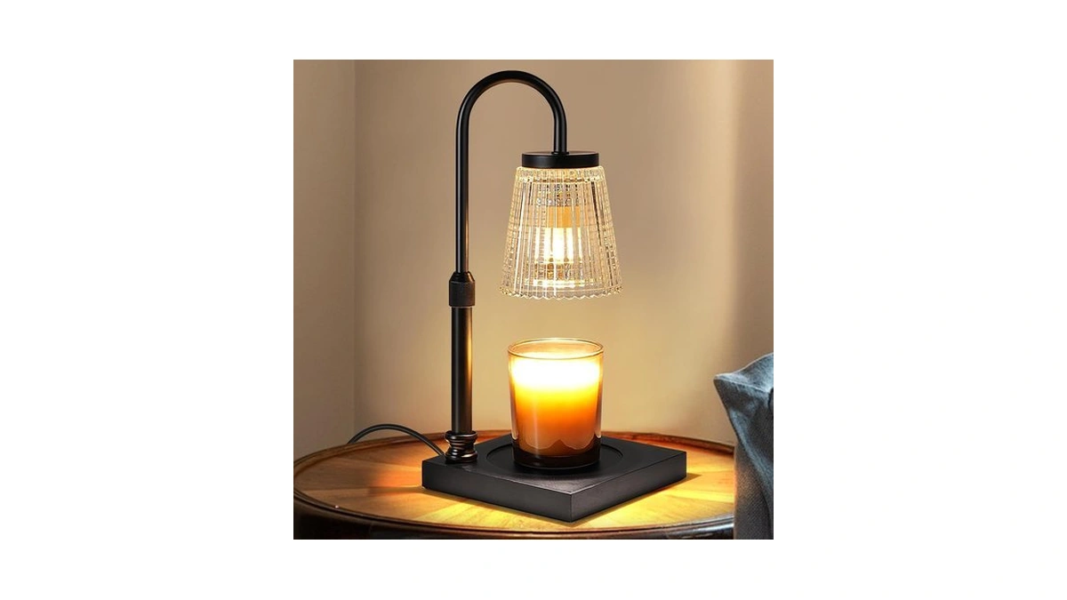 Candle Warmer Lamp With Timer Dimmer, Adjustable Height Candle Wax