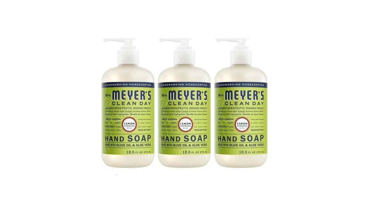 Mrs. Meyer's Clean Day Hand Soap, Lemon Verbena Scent, 12.5