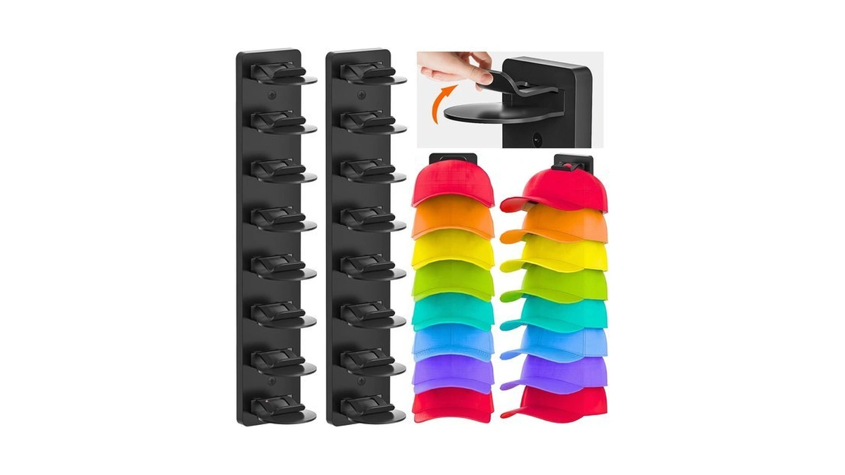 Eiito Hat Organizer For Baseball Caps, 2 Pack