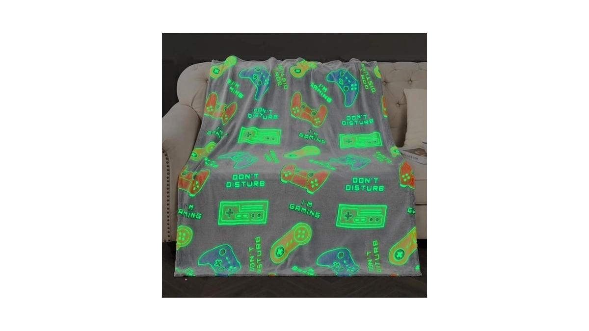 Gaming Blanket Gifts Toys For Boys - Glow In The
