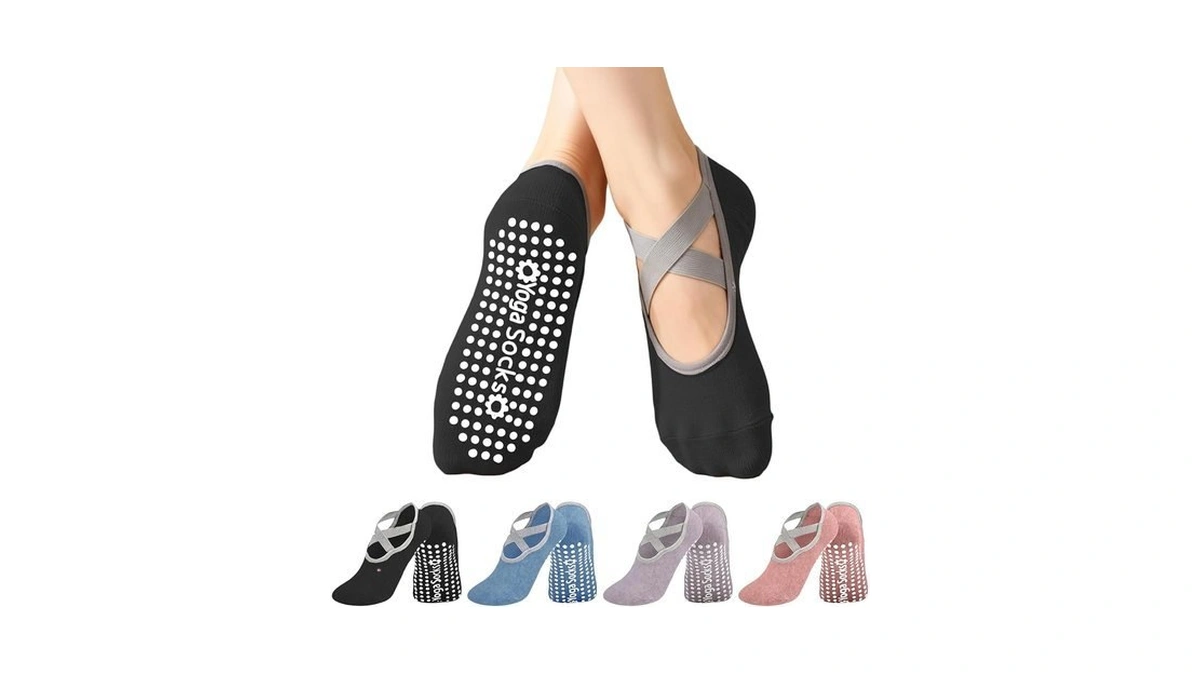 Qincycle Pilates Socks For Women, Non Slip Yoga Socks Athletic