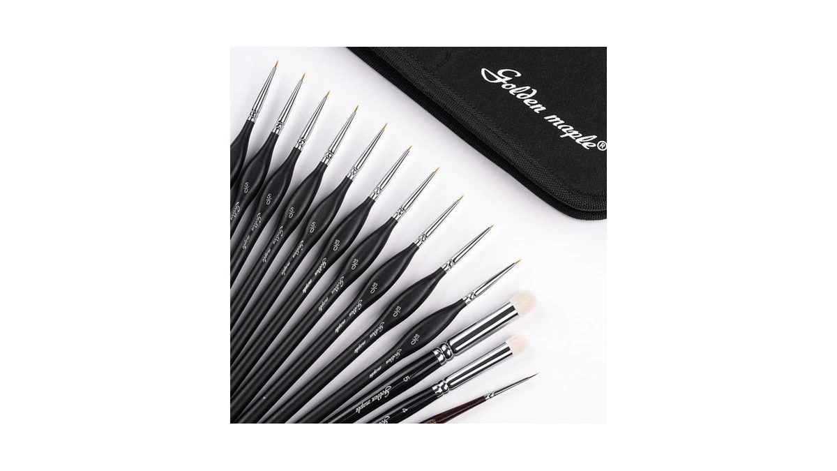 Detailing Brush Set - Golden Maple 13pcs Miniature Paint Brushes