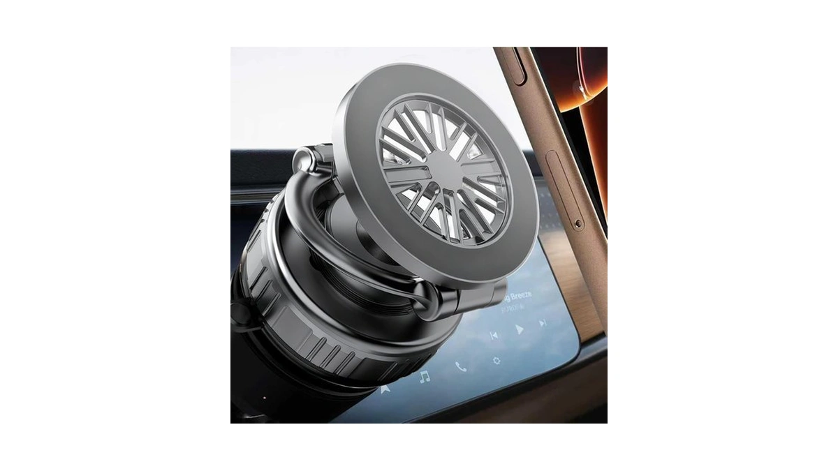 Geyuths Magnetic Vacuum Car Phone Holder 360° Adjustable Foldable