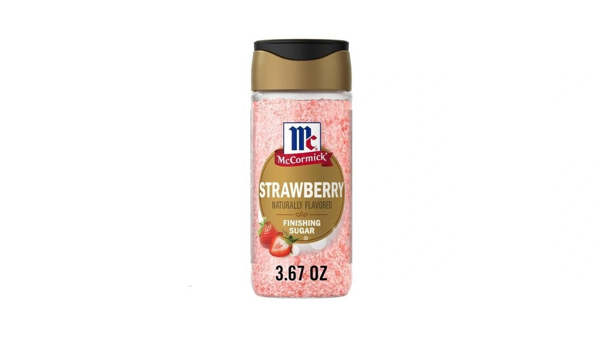 Mccormick Finishing Sugar, Strawberry, Sweet Strawberry Flavor, Perfect For Adding