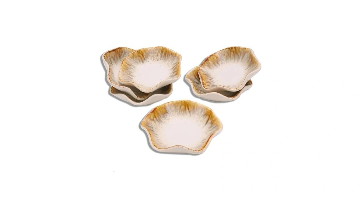 Joyfulhive Set Of 6 3.9 Inch Ceramic Deep Soy Sauce