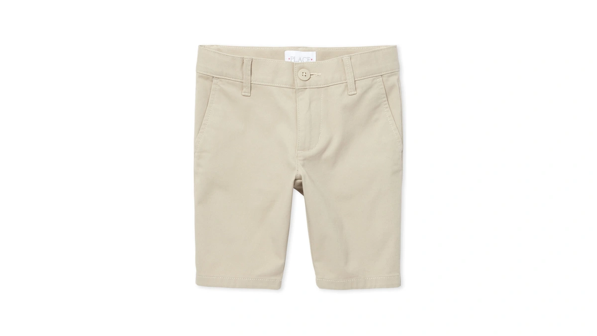 The Children's Place Girl's Chino Shorts, Bisquit, 16