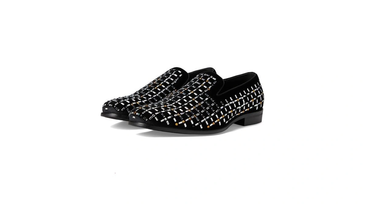 Stacy Adams Stallford Rhinestone Slip-on Black Multi 10.5 M