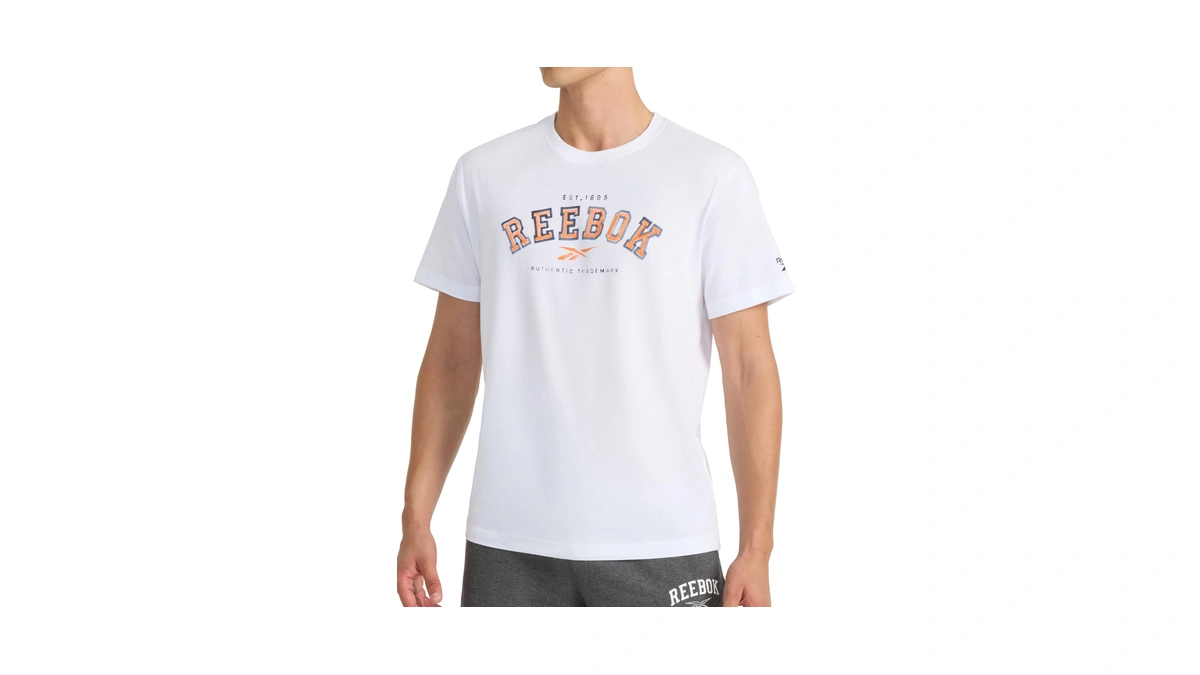 Reebok Men’s Campus Short Sleeve Crewneck T-shirt, Standard Fit, Lightweight