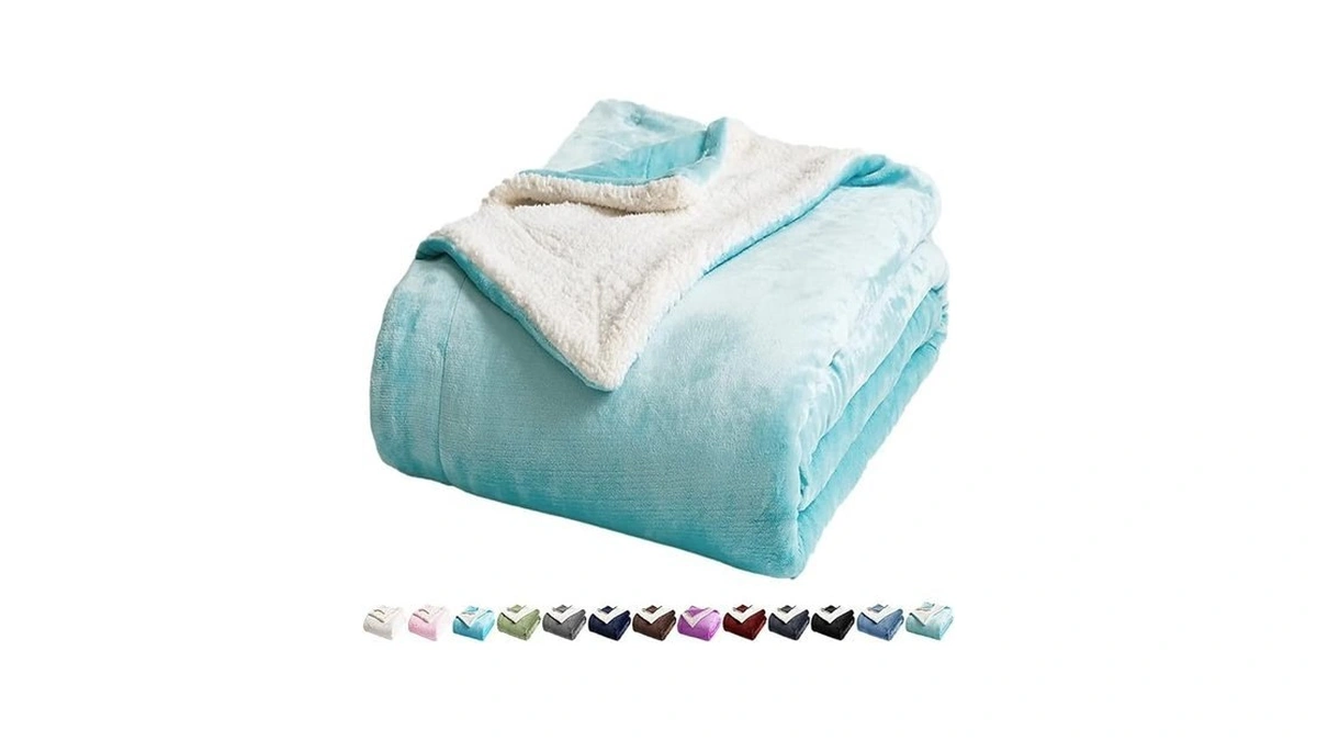 Lbro2m Sherpa Fleece Bed Blanket Super Soft Plush Warm Throw