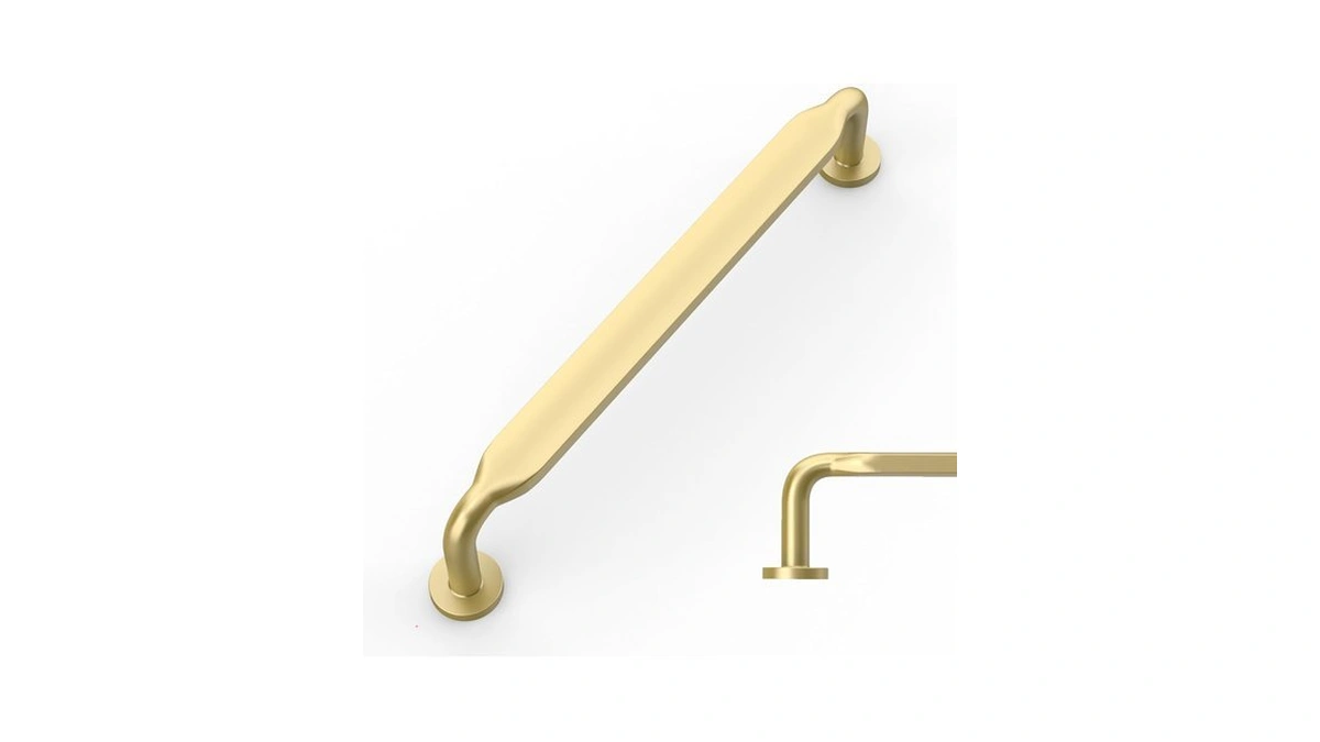 Amerdeco 10 Pack Brushed Gold Cabinet Pulls 5"