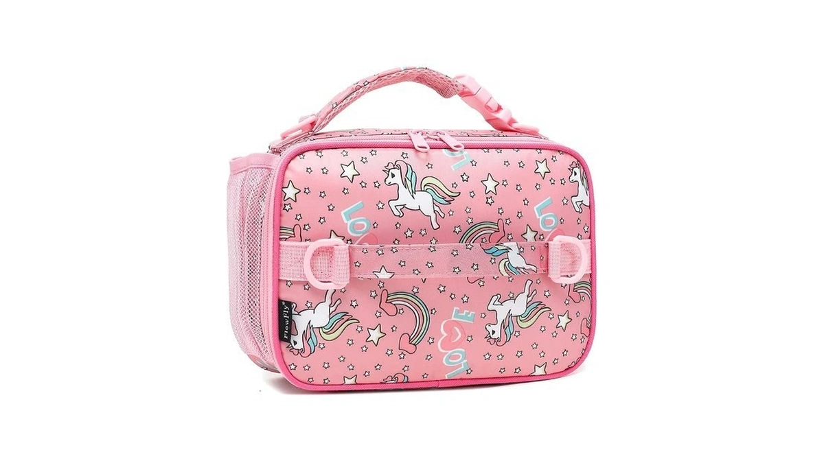 Flowfly Kids Lunch Bag, Durable Insulated School Lunch Box With