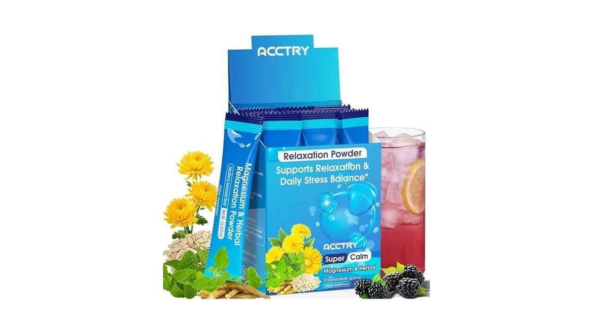 Acctry Super Calm,cortisol Reducer,magnesium Complex(glycinate, Malate & Taurate) For Women