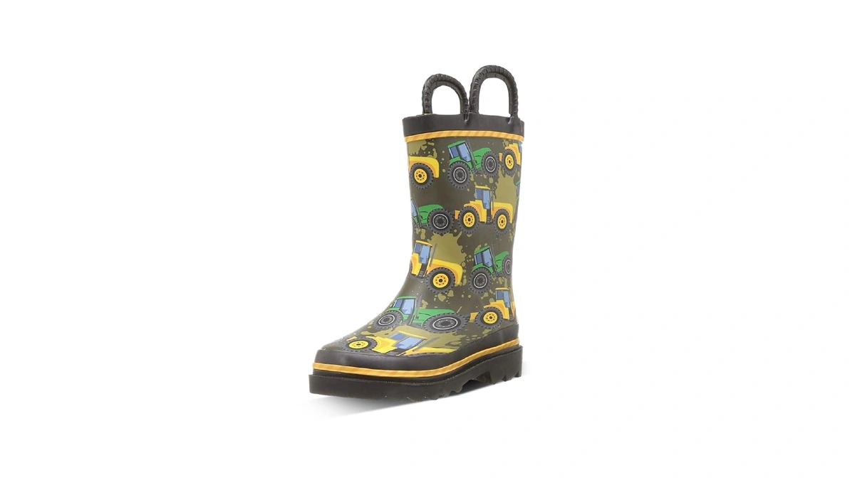 Western Chief Boys Waterproof Printed Rain Boot With Easy Pull