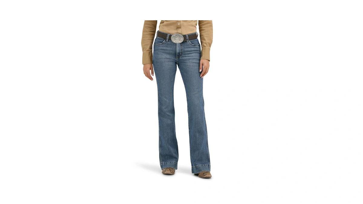 Wrangler Women's Retro Bailey High Rise Trouser Jean, Shelby, 29w