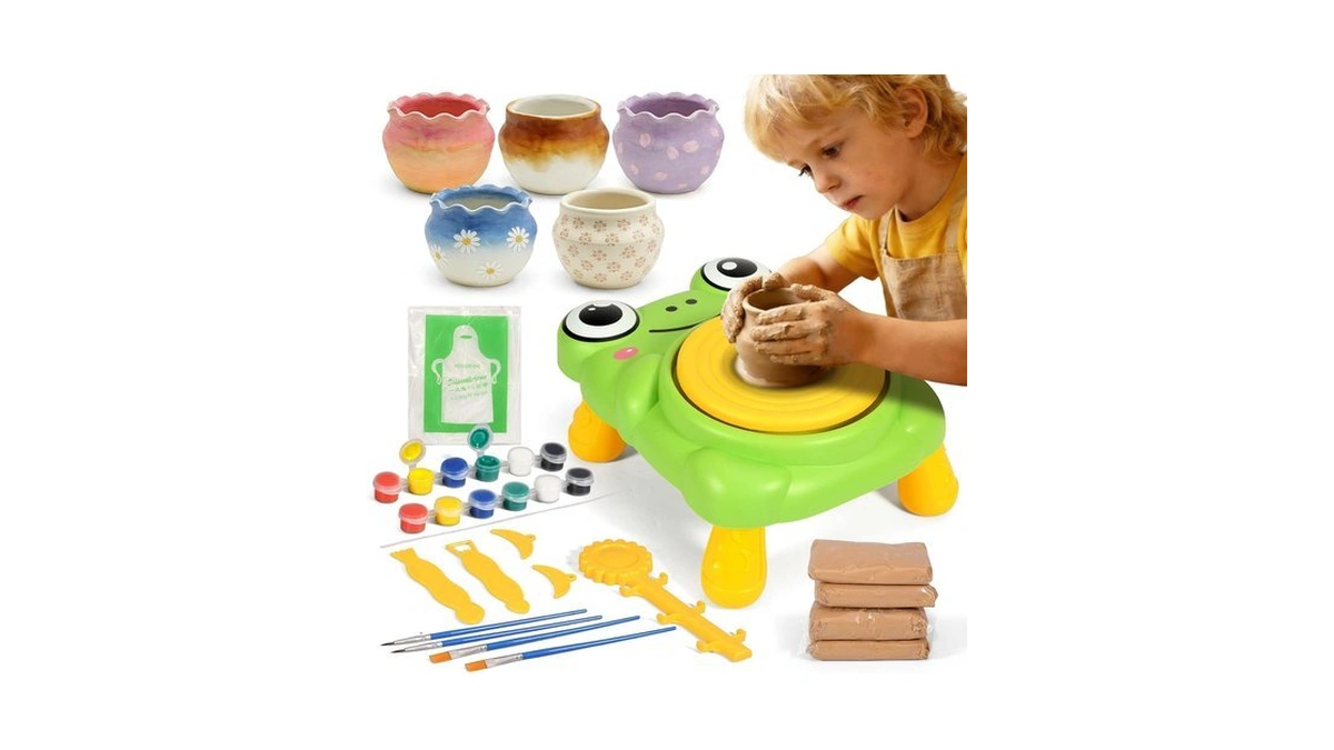 Pottery Wheel For Kids Complete Pottery Painting Kit Arts &