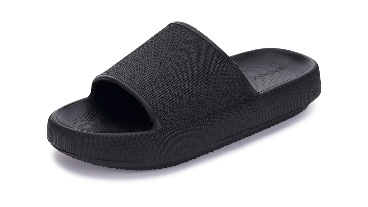 Bronax Thick Sole Pillow Slippers For Women And Men 9-10