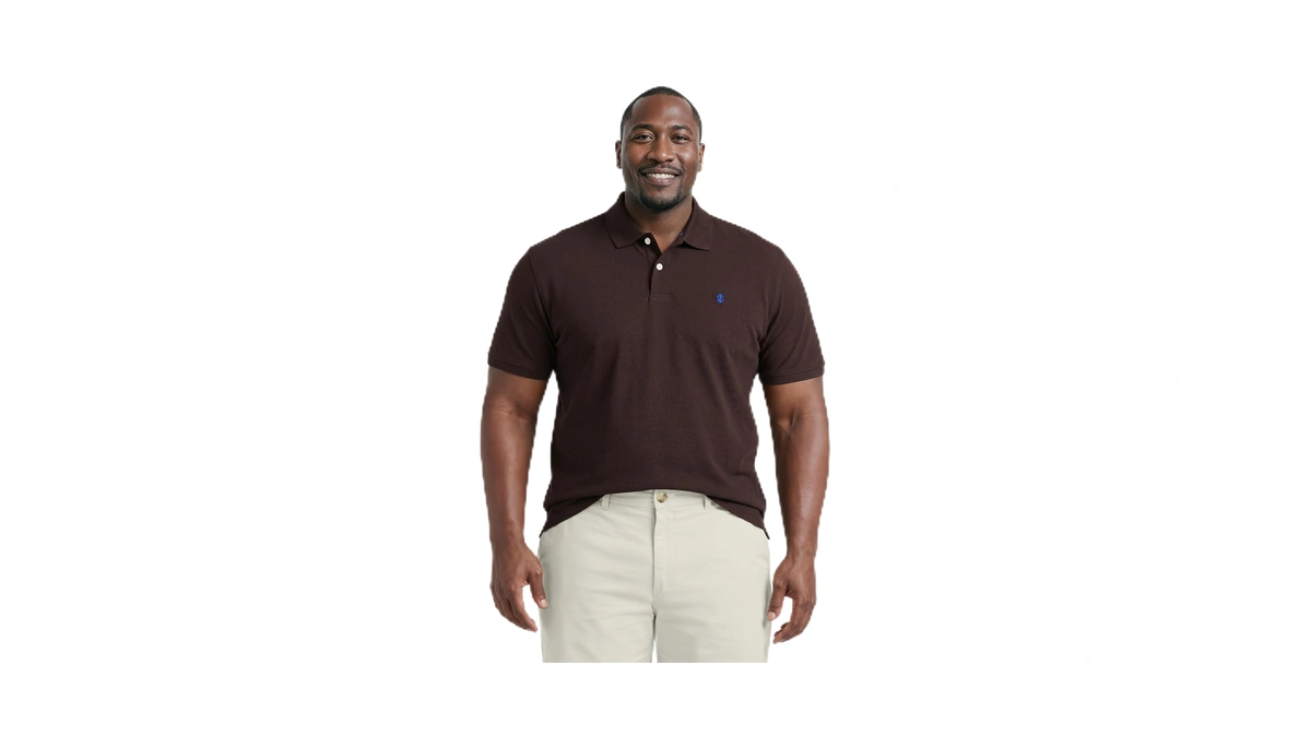 Izod Men's Big And Tall Advantage Performance Short Sleeve Polo
