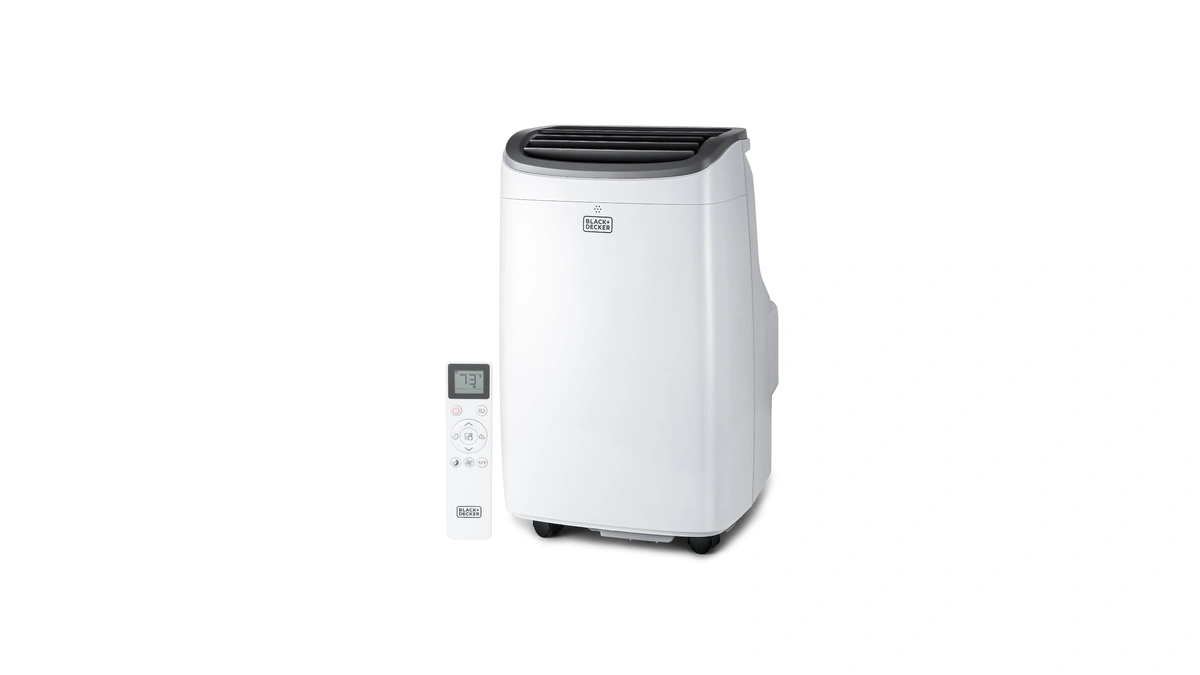 Black+decker Portable Air Conditioner, 9,000 Btu, Bpact08wt, White