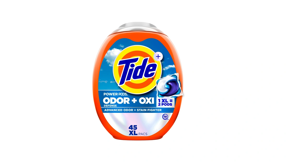Tide Odor Defense + Oxi Laundry Detergent Pacs, Original Scent,