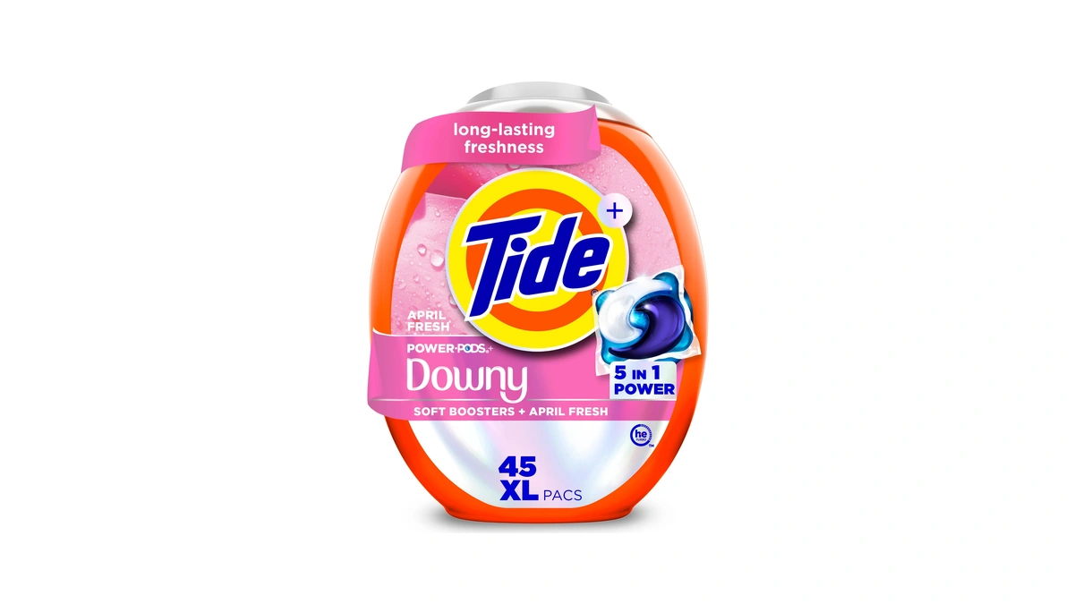 Tide Power Pods + Downy Laundry Detergent Pods, 45 Count,